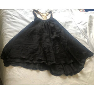 Kiki de Montparnasse black Silk Racerback Dress XS